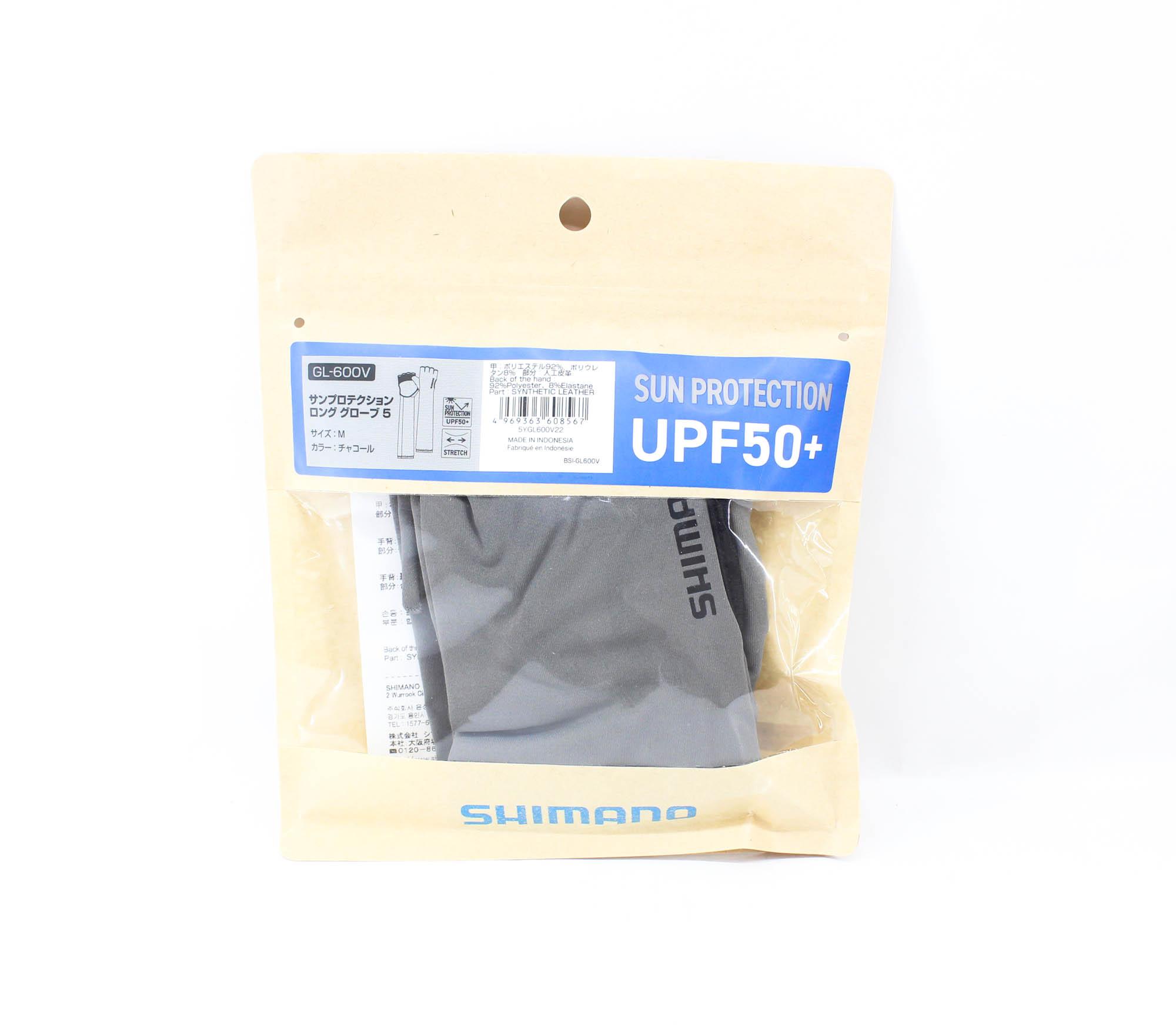 

Shimano GL-600V Солнцезащитные длинные перчатки, размер M, уголь (8567)