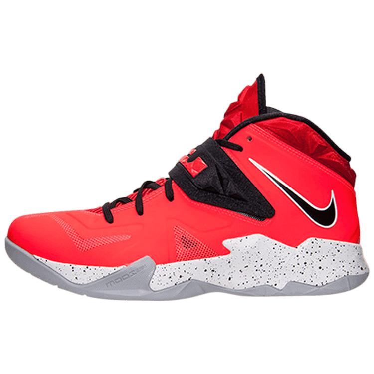 New Nike Zoom Soldier 7 Basketball Shoes Men Mid Top Red/Black 599264-602