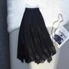 Women's Summer Korean-Style Slimming Chiffon Skirt: Elegant, Full-Skirted Midi Skirt, Long Skirt, A-Line Skirt