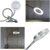ZJchao Magnifying Lamp, 2.5X Cold Light Lamps with Clamp Desk Magnifier LED USB Beauty Lamp Metal Tube Clip Swing Arm Desk Lamp Book Reading Light