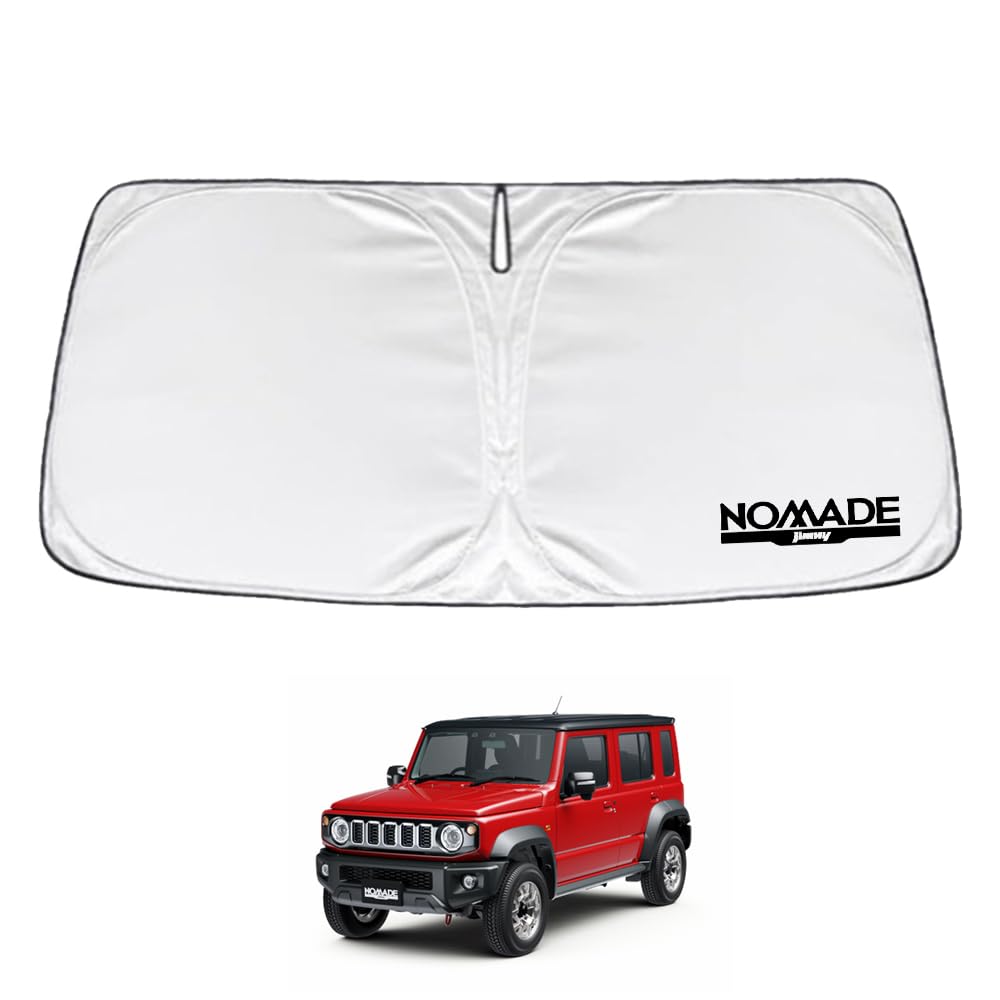 

SAWAKAKI Солнцезащитный козырек для Suzuki Jimny Nomad, изготовленный на заказ для лобовых стекол, защита от солнечного тепла и УФ-излучения, компактное хранение JC04S, Логотип, Защита, Изоляция,