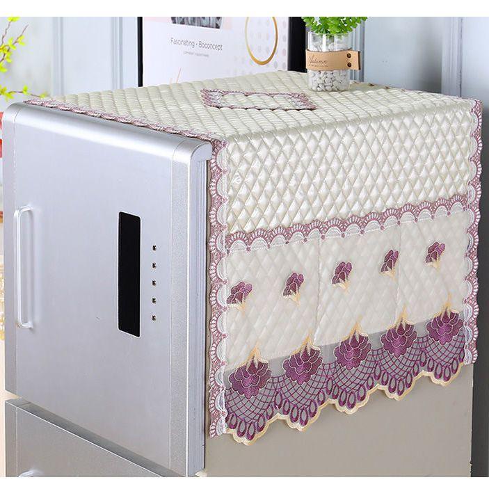 Kühlschrank Staubschutz Tuch Ein- und Doppeltür Kühlschrankabdeckung Haushaltskühlschrank Öl- und Staubschutz