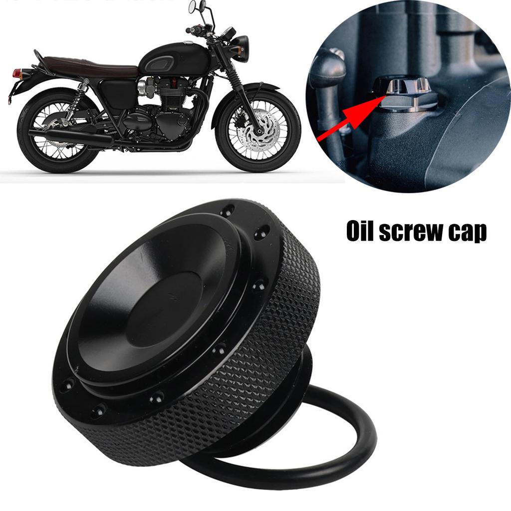 Aluminum Oil Filler Caps Secure Motorcycle Oil Plug Caps for Motorcycles Perfect for Enthusiasts & Everyday Commuting