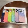 Luxury Glitter Diamond Gradient Color Flower Phone Case for IPhone 16 17 Air 12 13 14 15 Pro Max Shockproof Protection Cover