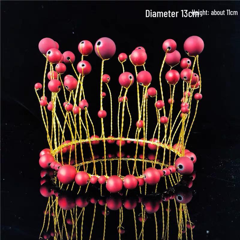 Královský krajkový a perlový dort - design královny čelenky pro svatby a narozeniny