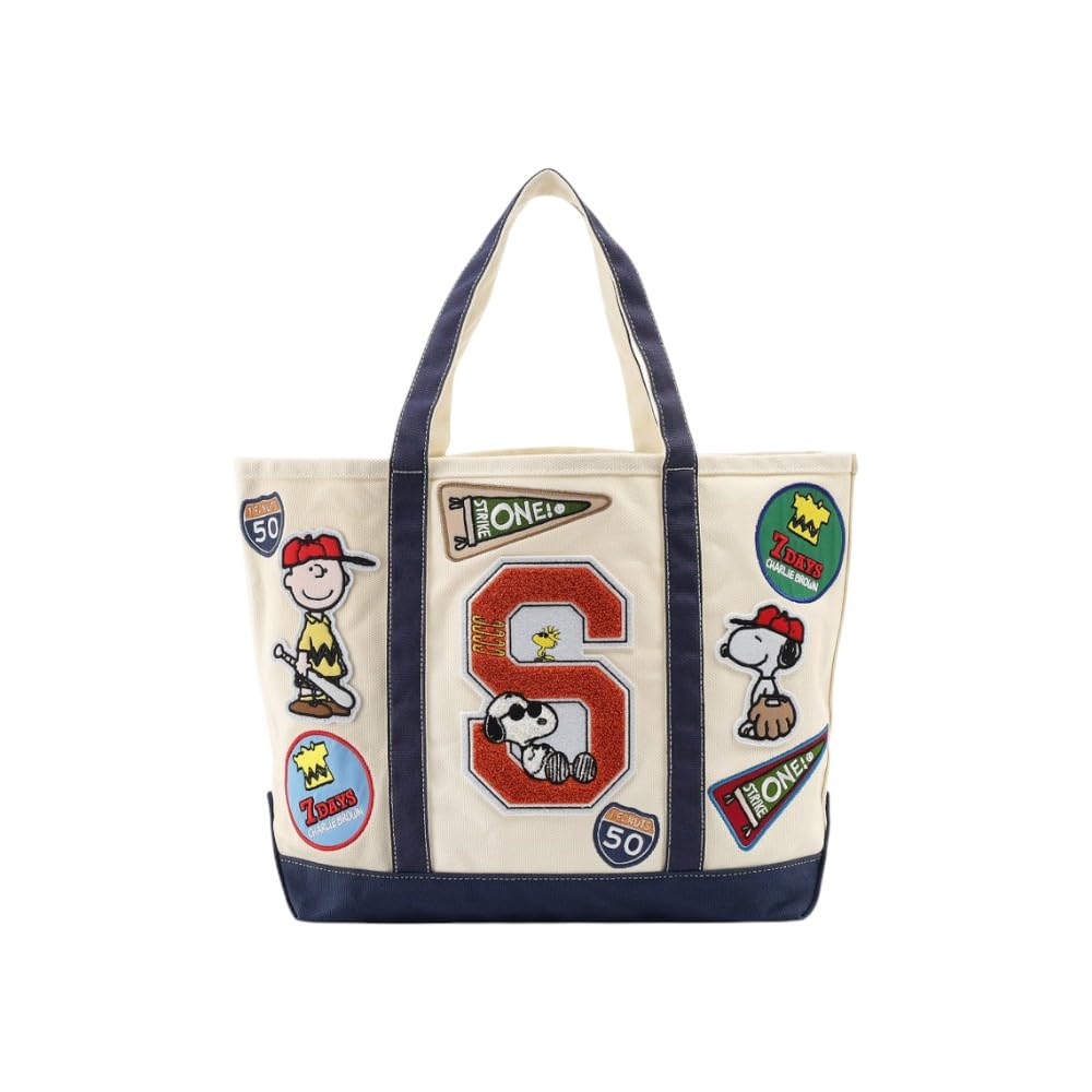 Afternoon Tea Living JS25 Canvas Tote Bag, PEANUTS, Ivory