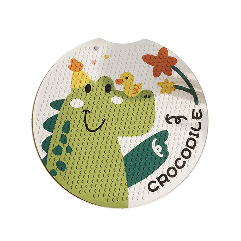 Round Bathroom Non-Slip Floor Mat, Toilet Shower Room, Anti-Drop Foot Mat For The Elderly And Children, Special Foot Mat For Bathing