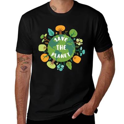 Planet Save the Planet TShirt Outdoor Sports Short Sleeve Top
