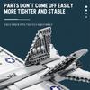 F-18 Strike Hornet Fighter Building Blocks Set, Jet Fighter Construction Kit, Military Toy Gift for Adults, Teens 14+, 1387 Pcs