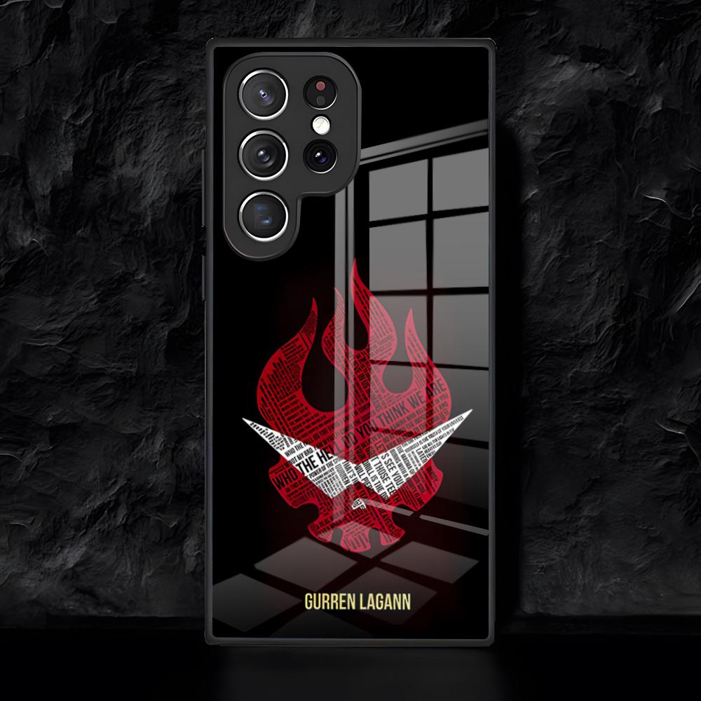 Anime G-Gurren Lagann Handyhülle Für Samsung S26 S25 Edge Ultra 24 23 22 21 Ultra Plus Fe A55 56 15 4G 5GGlasabdeckung