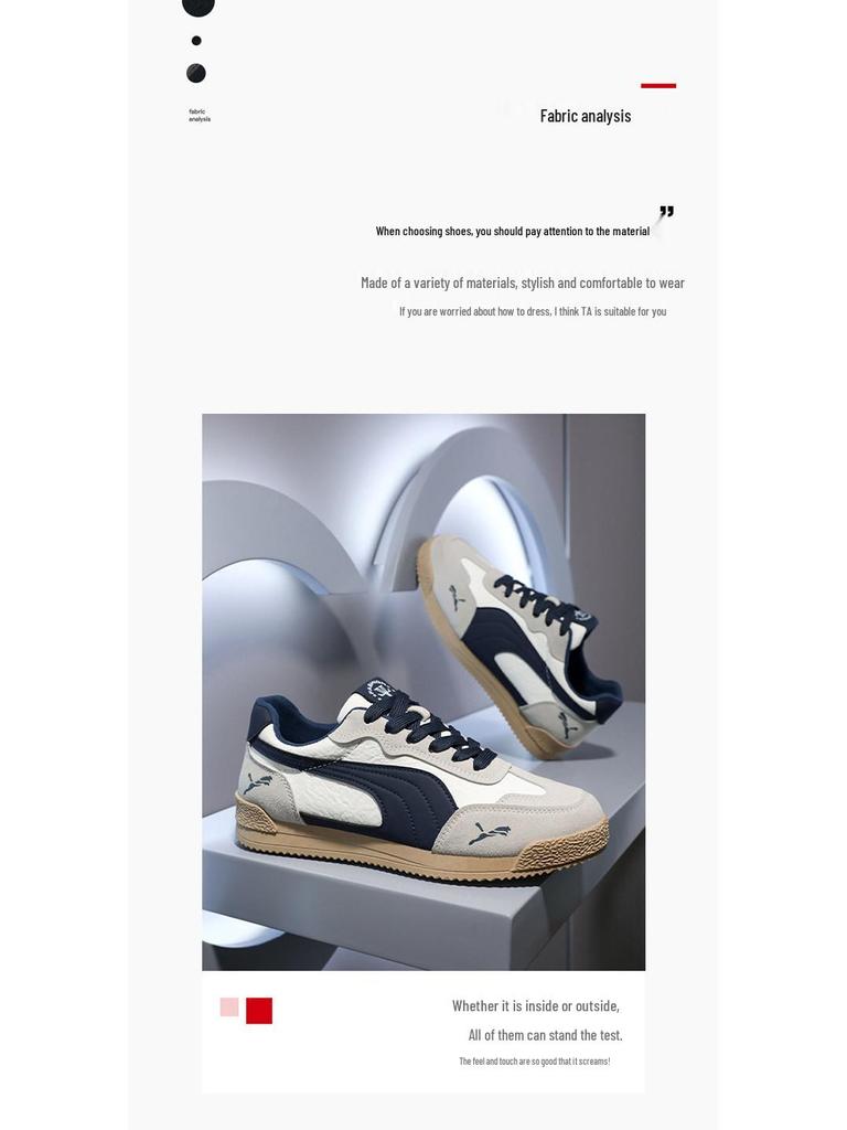 2025 Spring Men's Fashionable Retro Platform Sneakers - Breathable, Comfortable, Versatile, Trendy, Plus Sizes Available