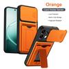 Shockproof Armor Card Slot Bracket Holder Slide Lens Protect Phone Case For OPPO A6 Pro A6 A6X 4G A6S 5G Wallet Back Cover