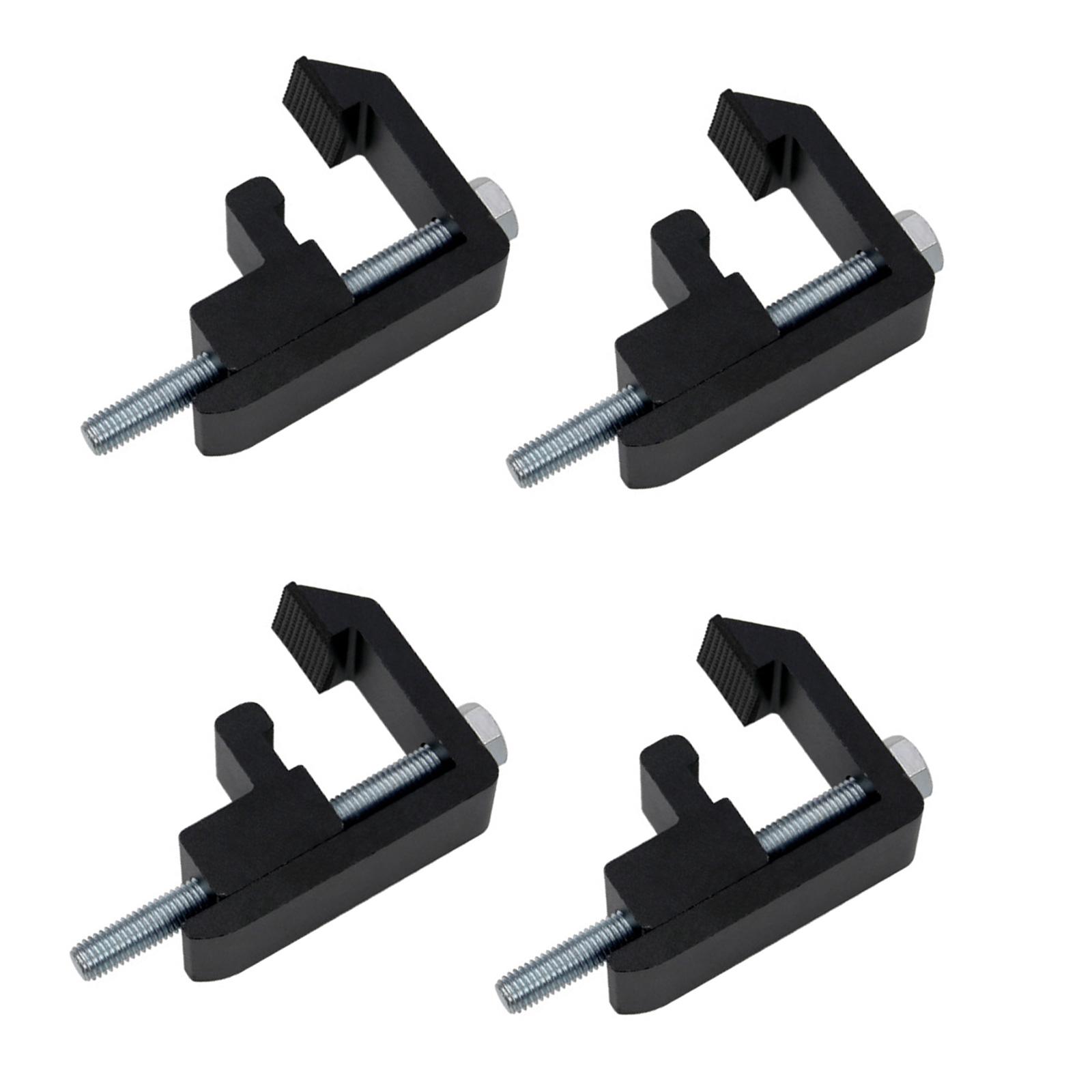 4pcs/6pcs/8pcs Aluminum Clamp Mounting Clamp Utility Track System Mount Clamps for Truck Caps/Campers Shell