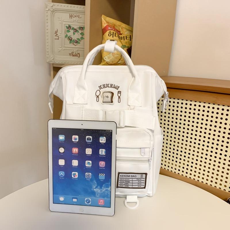 Schoolbag college style versatile student backpack female ins large capacity portable schoolbag junior high school schoolbag female wholesale