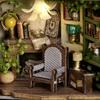 Miniature Doll House Handmade 3D Puzzle Assembly Building Model Kit Creative Room Bedroom Decoration With Furniture Wooden Craft