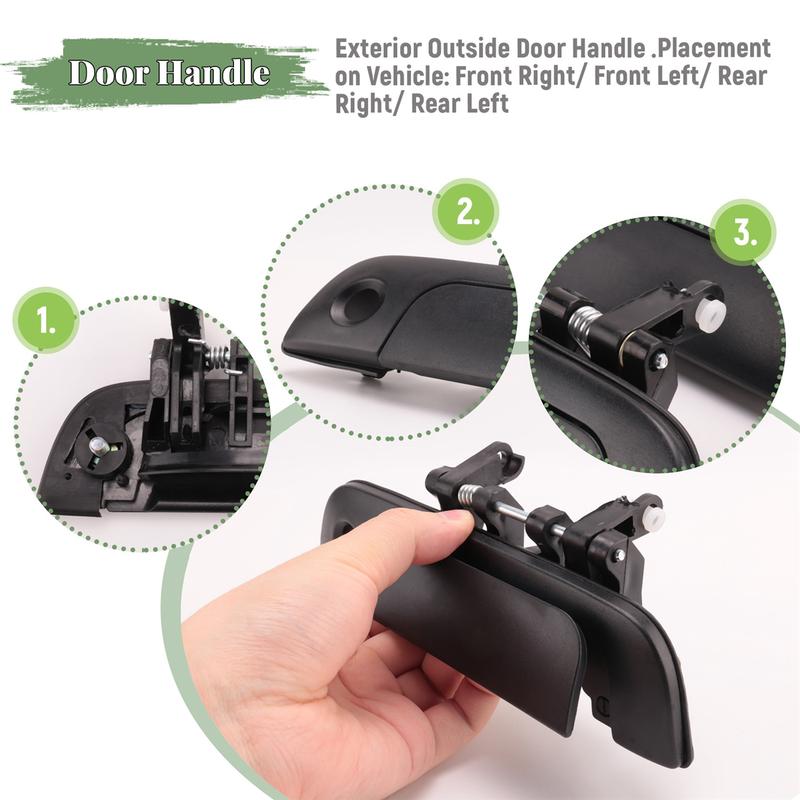 Durable 4PCS Door Handle Front Rear Right Left for 95-01 Suzuki Baleno Esteem