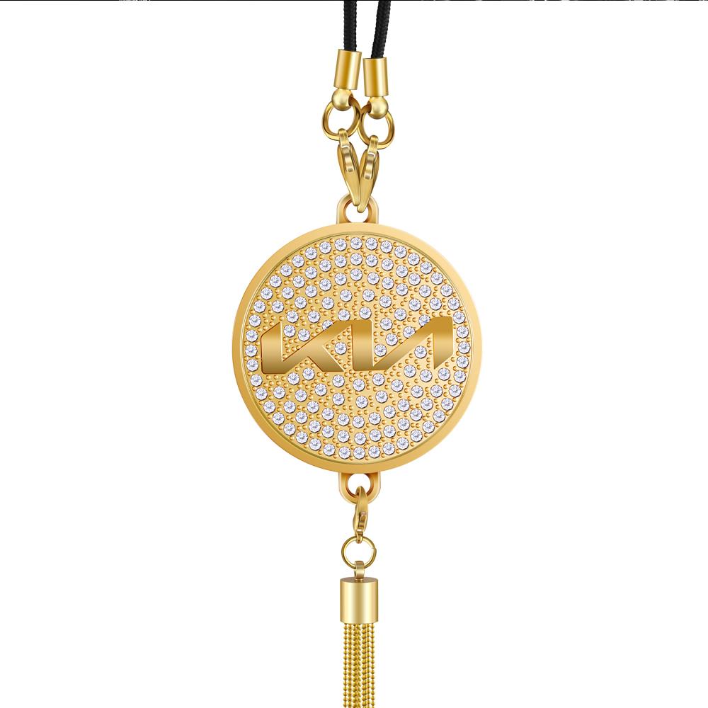 

2026 Горячая Наклейка на Автомобиль Автоаксессуары Сплав Цинка Алмазный Логотип Автомобильный Зеркало Заднего Вида Подвеска Для Kia Rio Picanto Sportage Niro Morn