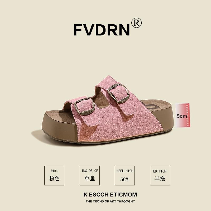 

Крутые тапочки Женские тапочки на платформе 4,5 см Новые сандалии 40 розовый