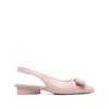 Salvatore Ferragamo Ferragamo Bow Detail Slingback Ballerina Shoes Pink