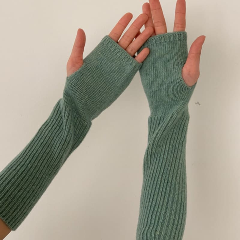 38comeoncommon Cashmere hand warmer (Blue Green)