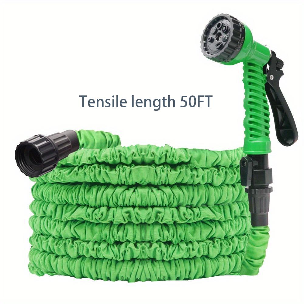 

Садовые шланги Гибкий расширяемый шланг Пластиковая телескопическая труба Насадка Пистолет-распылитель Оборудование для полива Stretch Garten Schlauch 50FT зелёный