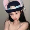 Cute Cosplay Hot New  Hat Rabbit Bowler Hat  Police Officer Judy Hat Adult Headband Headwear Hat Cute Gift