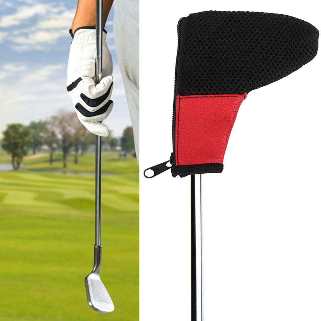 L Shaped Mesh   Head Cover     Putter Headcover  or Bag with   Closure
