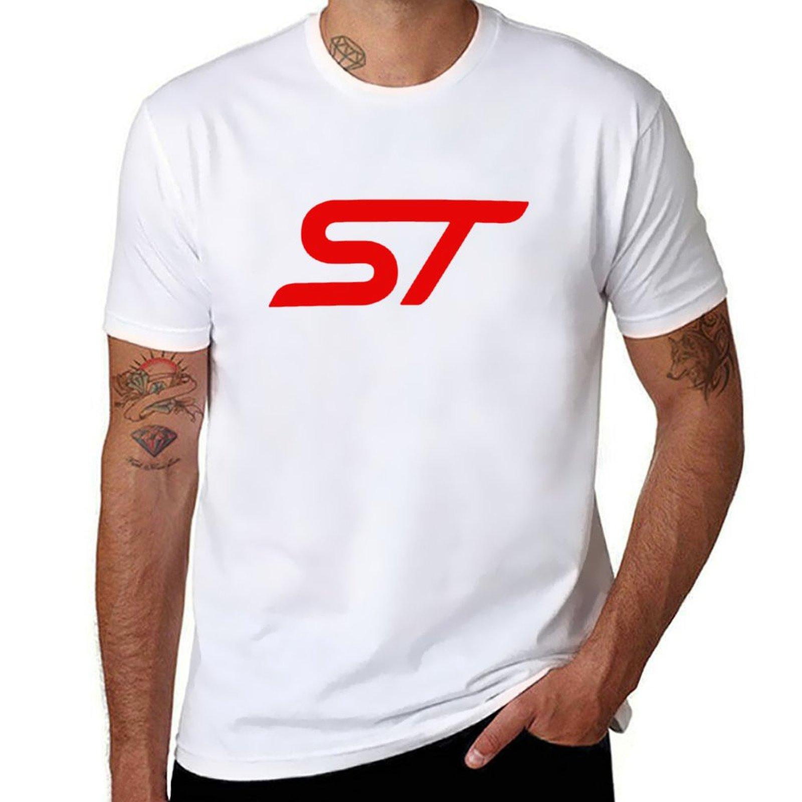 GUOYAN TOP Focus ST logo T-shirt kawaii kleding tops zomerkleding T-shirts voor heren katoen 4XL
