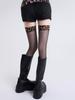 1 Pair Women's Thigh-High Stockings Leopard Stocking Transparent Stockings Sexy Long Tube High Stocking Over Knee