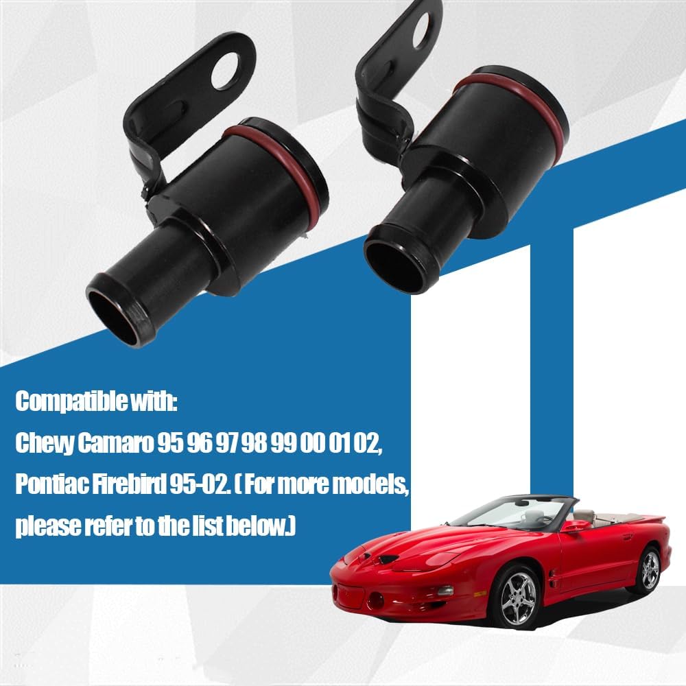 

Heater Hose Repair Kit Fits for 3.8L V6 Camaro Firebird 1995-2002 with Adapter Hose United States