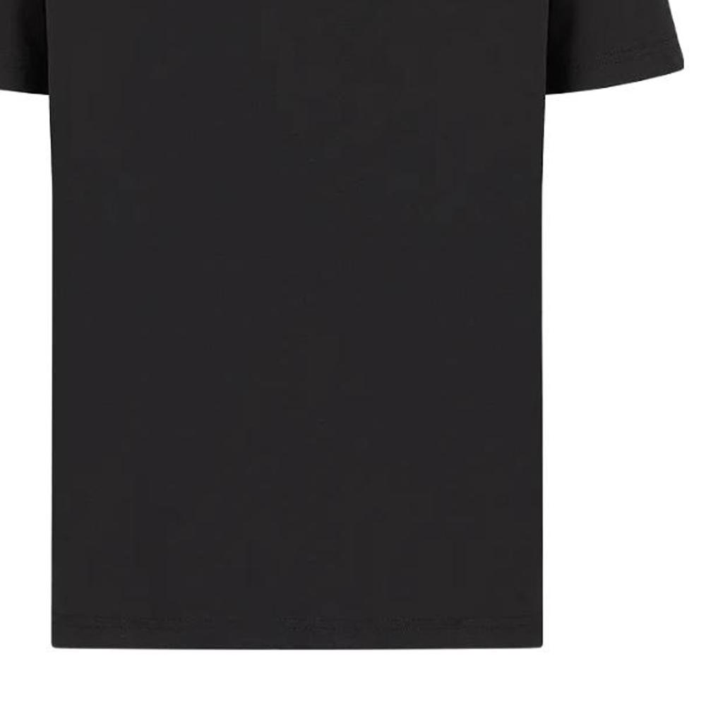 Emporio Armani EA7 SS23 Solid Logo Pullover Short Sleeve T-Shirt Men Tops Black 3RPT41-PJNTZ-1200