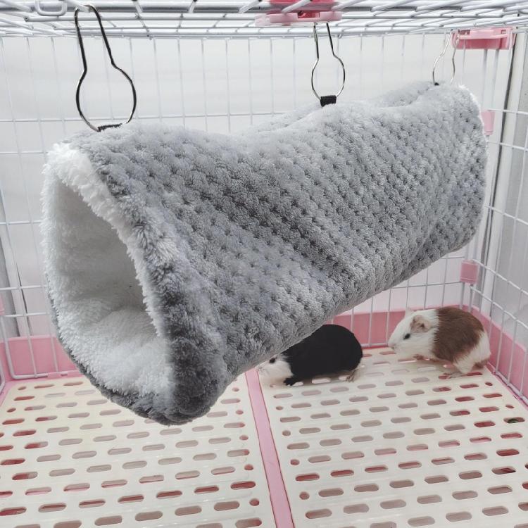 Hamster Hammock Cave Shed Small Pet Warm Hut Cage Tunnel for Guinea Pigs