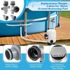 Split Hose Plunger Valves Set with Adapters Suitable for Pool Pump Systems Water Flow Control and Leak Prevention