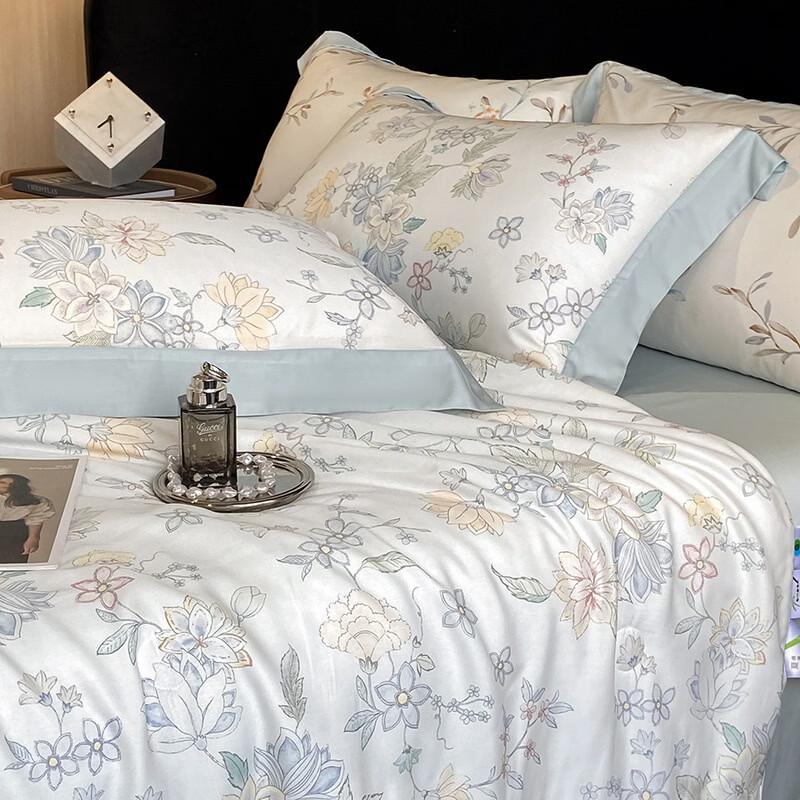 

Летнее прохладное одеяло Brangdy с принтом из ледяного шелка