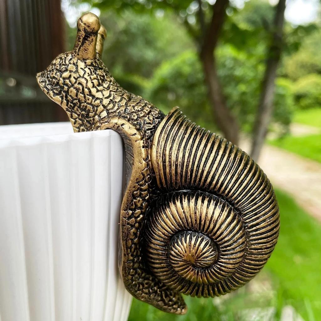Hanging Flower Pot Snail Sculpture Decoration Resin Crafts Animal Sculpture Garden Decoration Home Decoration