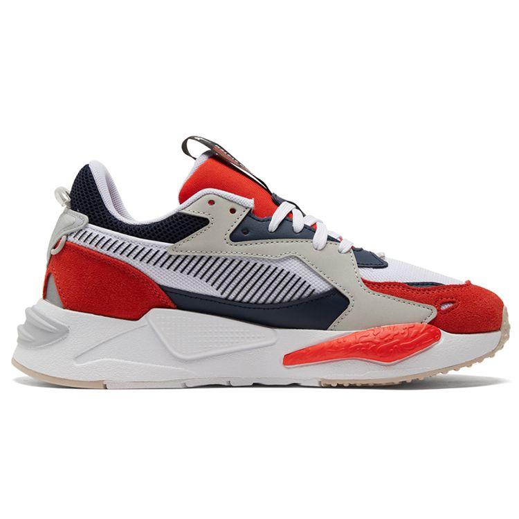 Puma Rs-Z Retro Sports Fabric Leather Shock Absorbing Non-Slip Wear-Resistant Mid-Top Casual Running Shoes Unisex Sneakers Red White 381117-03