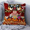 Aggretsuko Anime-Rock Anime Cushion Cover Inches Farmhouse Decor Home Throw Pillow Covers For Couch Decorations