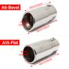 Car Auto Muffler Steel Stainless Trim Tail Tube Vehicle Exhaust Pipe Tip Auto Replacement Parts Universal