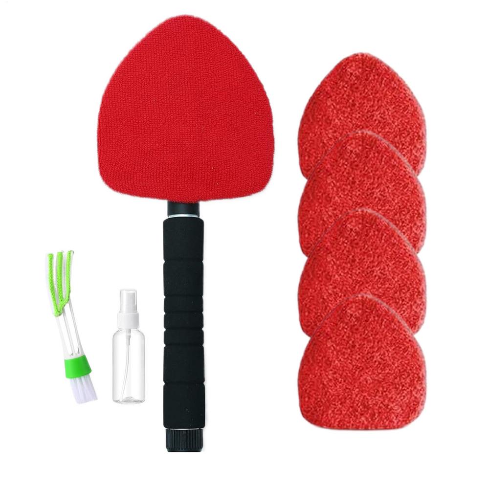 

Extendable Windshield Cleaner Tool, Detachable Window Wash Brush for Car Truck RV Boat, Interior Exterior Glass Cleaning Tool красный