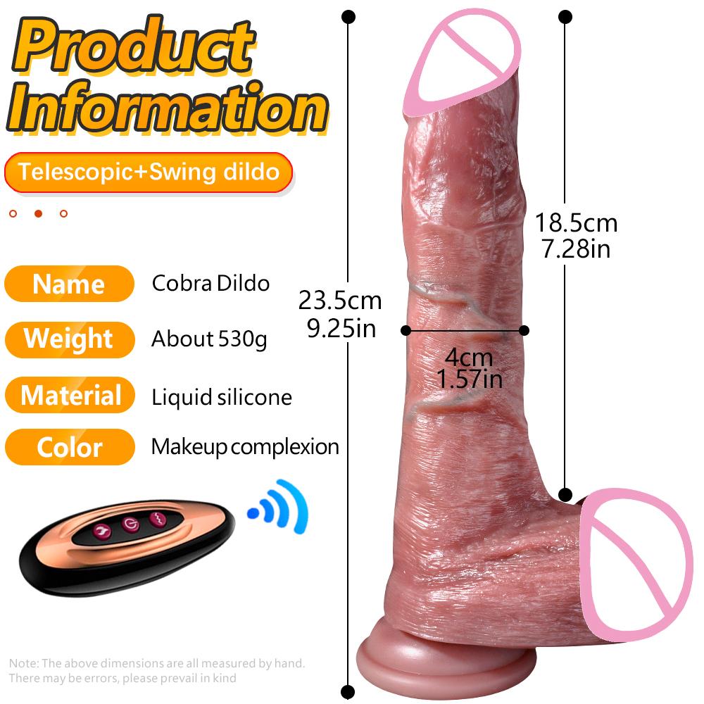 Superweicher Dildo für Frauen Beheizte Automatische Teleskopmaschine Sexspielzeug Großer Schwanz Großer Realistischer Penis Riesige Dildos Vibrator