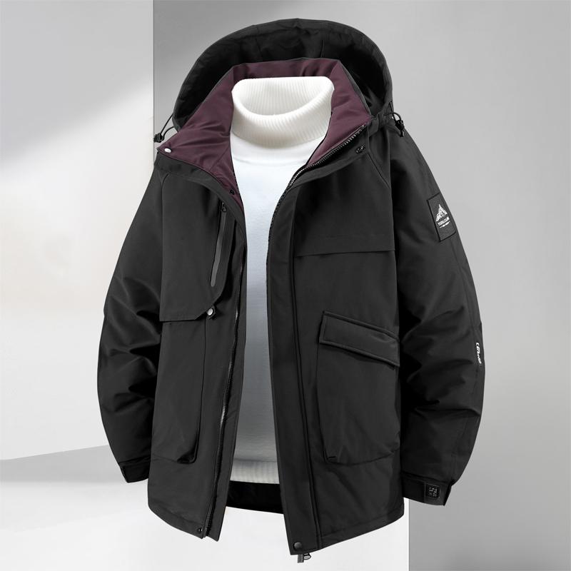 

Большие размеры 5XL-11XL Модные мужские парки Зимнее пальто С капюшоном Водонепроницаемое Повседневное Свободное Толстое Теплое Оверсайз Верхняя одежда Мужские куртки 11XL чёрный
