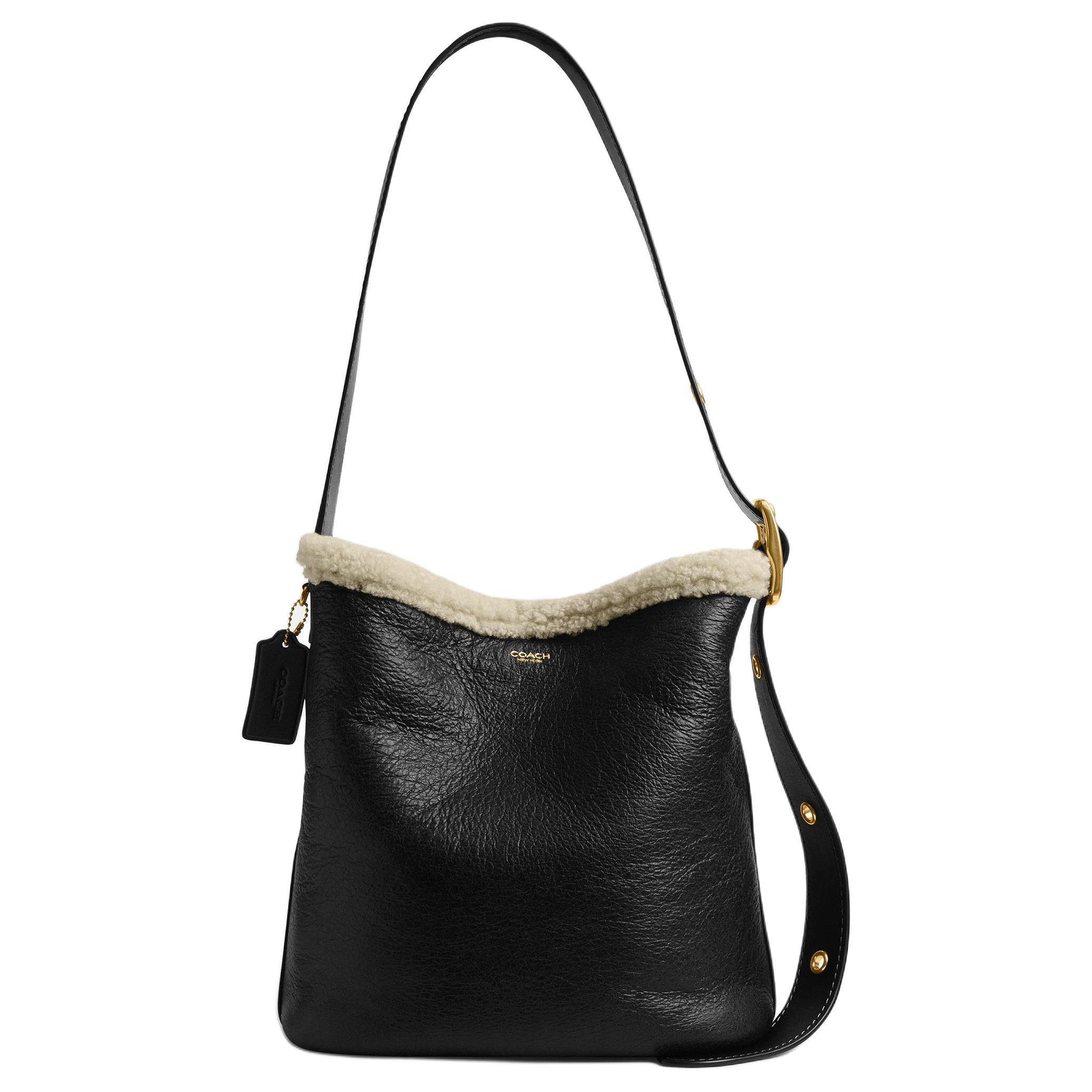 

Coach Bleecker 29 Gold Buckle Wool Leather Bucket Bag Women Shoulder Bag Black CCC28-B4YE0 Basic Set (Bag+Dust Bag)