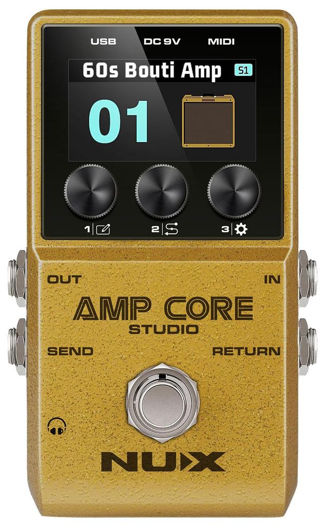 NUX Amp Core Studio Amp Modeler IR Pedal Guitar Effects &