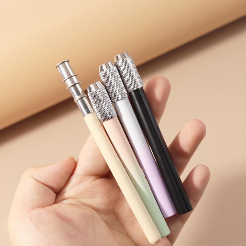 1Pcs Writing Metal Color Rod Adjustable Single Head Pencil Extender Holder Sketch School Painting Art Write Tool