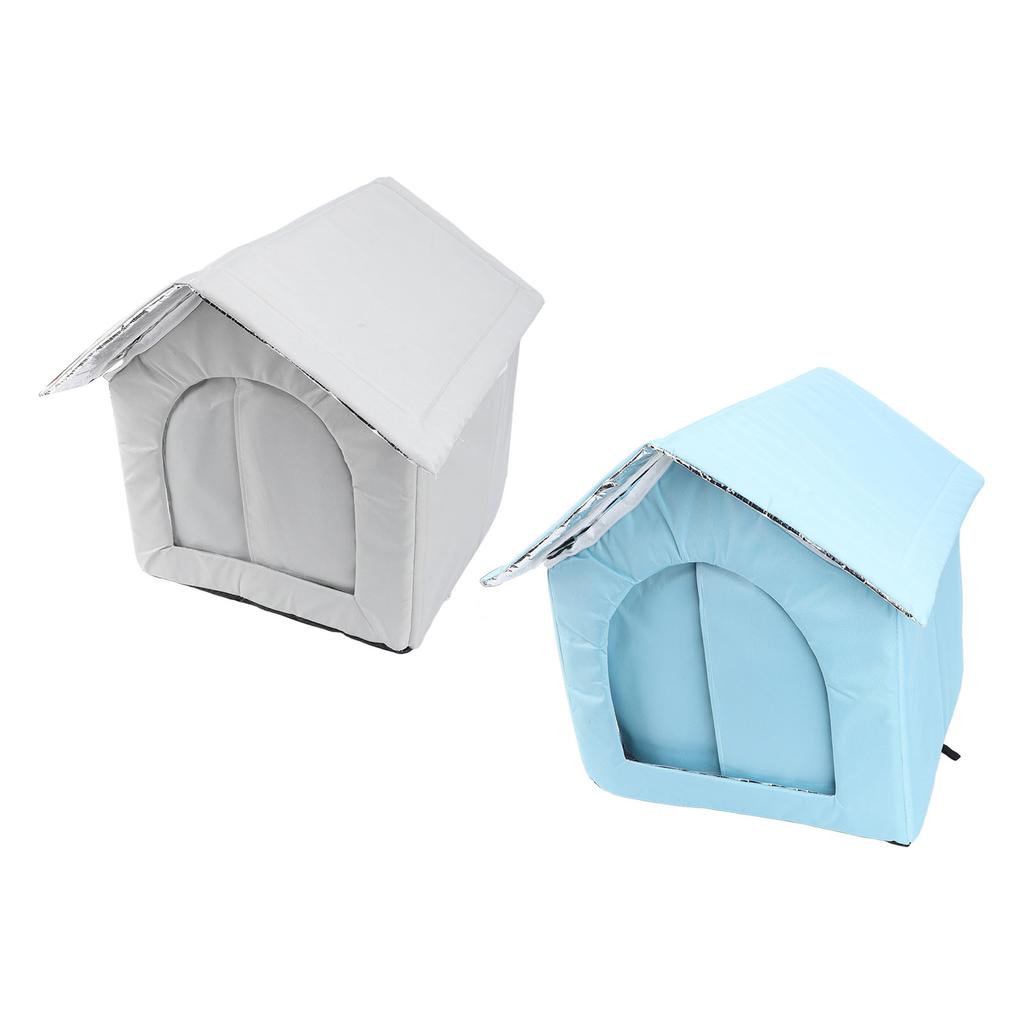 Outdoor Cat House Water Resistant Weather Proof Spacious Enclosed Winter Insulated Cat Shelter for D
