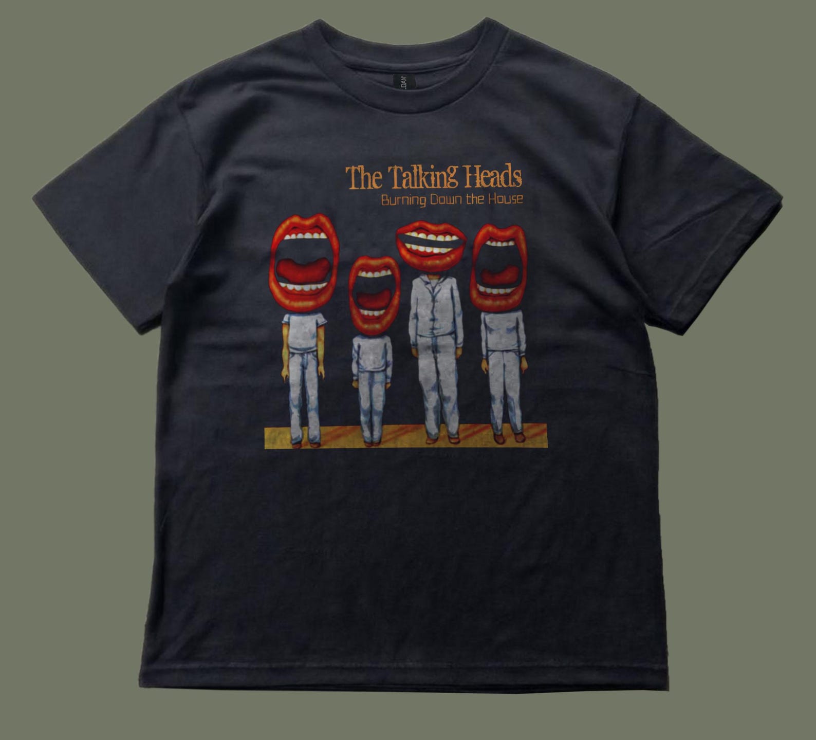 Talking Heads Brown Tee,unisex,graphic tee 3XL