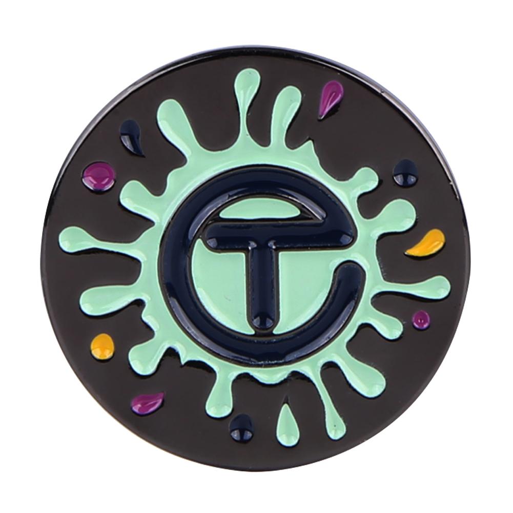 

Golf Ball Mark with Golf Hat Clip Metal Golf Marker Portable Golf Ball Position Mark Removable Golf Ball Marker Golf Accessories зелёный