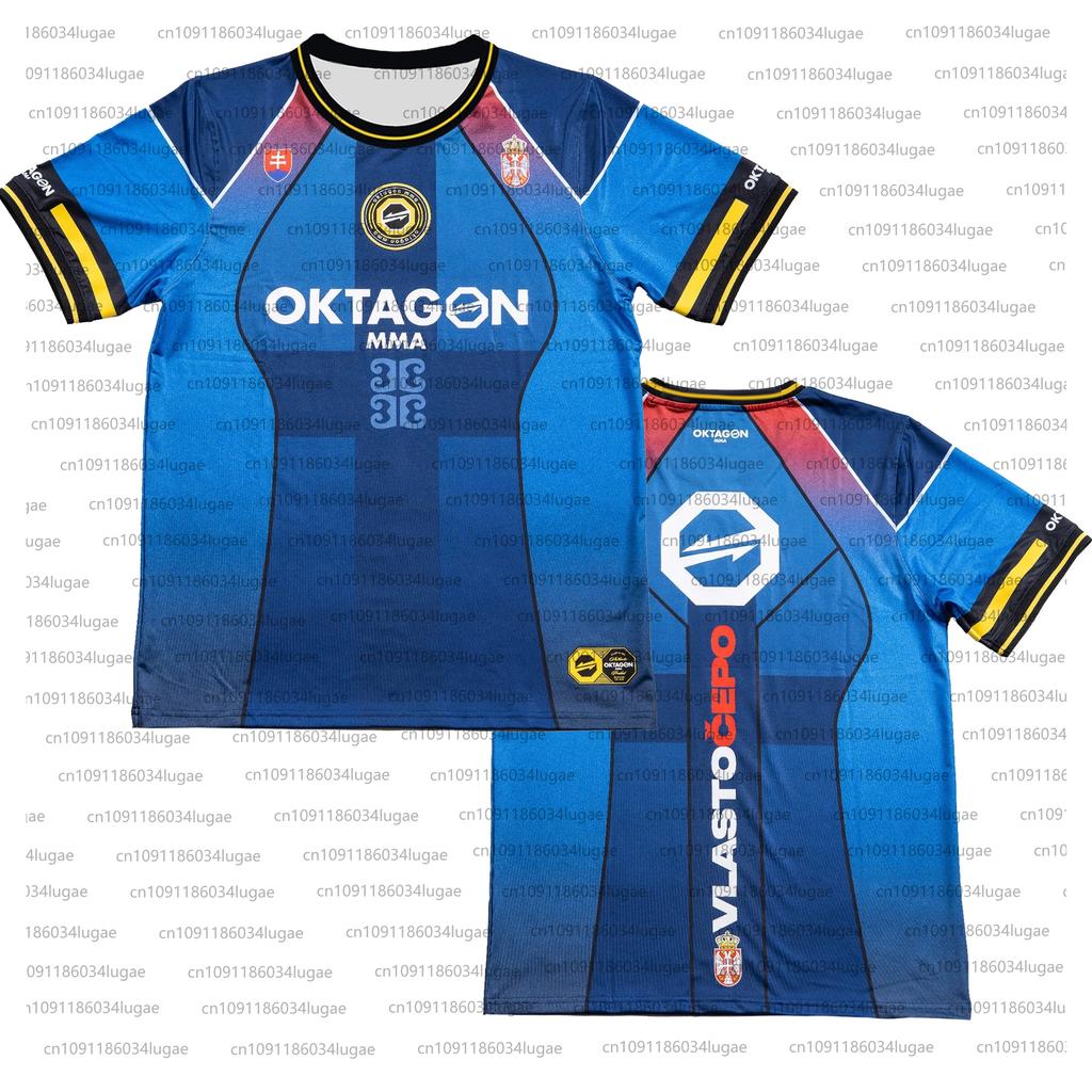2025 Summer Print OKTAGON Fighting Fighter Fans Uniform Men Women Breathable Round Neck Short Sleeve Man Casual T-shirt Jersey