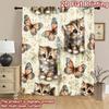 2D flat printing 2pcs Curtain Window Treatment Curtains Kitten and Butterflies Digital Printed Polyester Drapes Festive Curtains