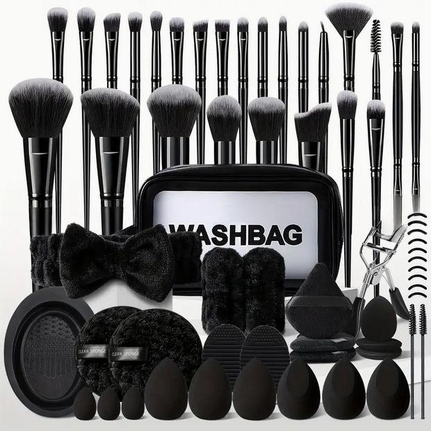 20/30 Piece Set Beauty Tools Combination Large Set Makeup Brushes Beauty Egg Powder Puff Washing Bowl